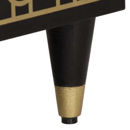 Комплект мебели за баня, 2 части, масивна мангова дървесина