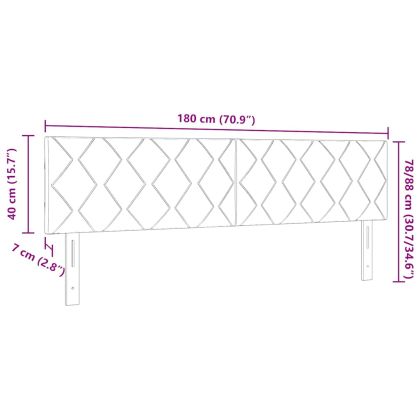 LED глава Тъмен син 180 cm Кадифе