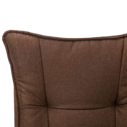 Офис стол, кафяв, текстил