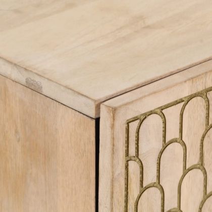 Страничен шкаф 60x33x75 см манго масивно дърво