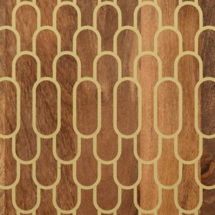 Шкаф за баня 62x33x58 см масивно мангово дърво