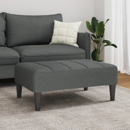 Табуретка, тъмносива, 77x55x31 см, плат