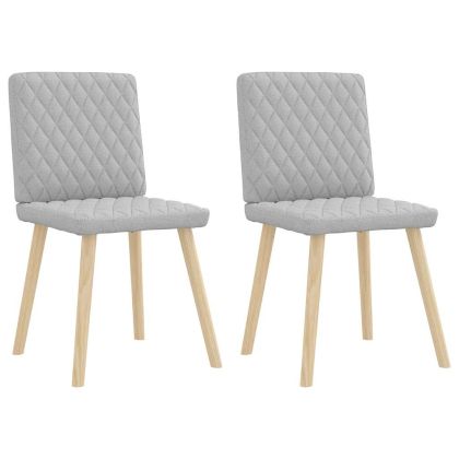 Трапезни столове 2 бр Cloud сив плат