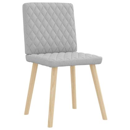 Трапезни столове 2 бр Cloud сив плат