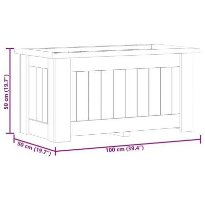 Повдигната леха, 100x50x50 см, импрегнирано борово дърво