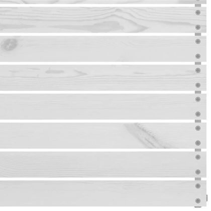 Градински средни дивани, 2 бр, бели, бор масив