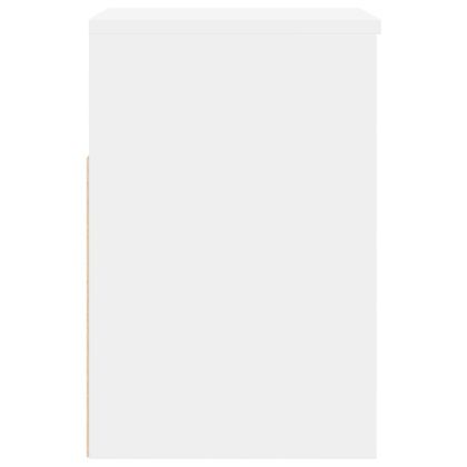 Пейка за обувки, бяла, 60x30x45 см, инженерно дърво