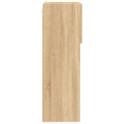 ТВ шкафове с LED осветление 2 бр дъб сонома 40,5x30x90 см