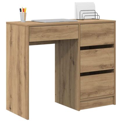 Бюро Дъб Инженерна дървесина 90 x 37.5 x 75 см