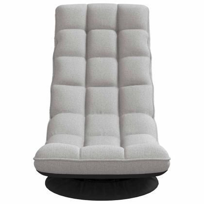 Въртящ се подов стол, облачно сив, 70x51x79 см, плат