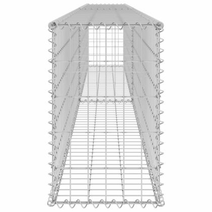 Габионна стена с капаци, поцинкована стомана, 300x30x50 см