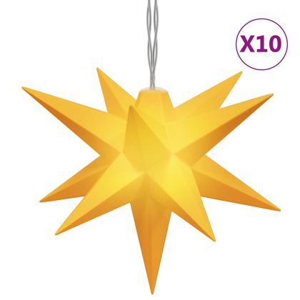 Коледна лампички, 10 LED, жълти, 10 см