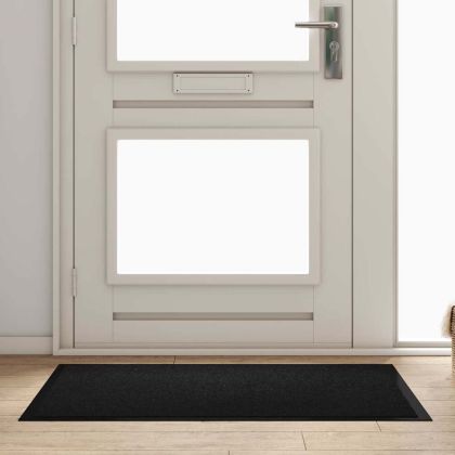 Мат за врата Черно 60 x 40 x 1.2 см Тедди плат