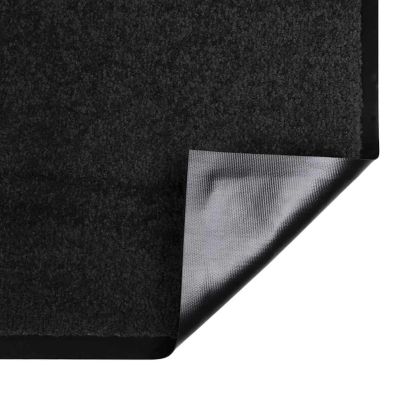 Мат за врата Черно 60 x 40 x 1.2 см Тедди плат