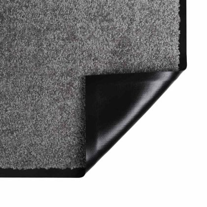 Мат за врата Светлосиво 60 x 40 x 1.2 см Тедди плат