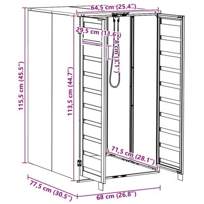 Съхранение за кош за отпадъци с газов капак за 240L контейнер