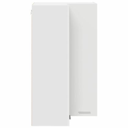 Висящ шкаф със съхранение Бяло 57 x 57 x 100 см Инженерно дърво