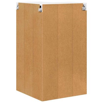 Висящ шкаф със съхранение Бяло 57 x 57 x 100 см Инженерно дърво