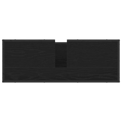 Комплект мебели за баня с рафт 4 pcs Черния дъб Инженерно дърво