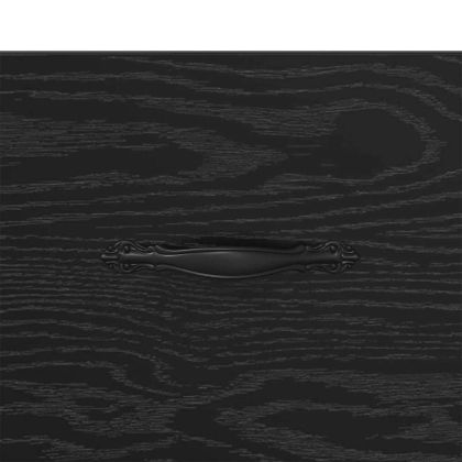 Нощен шкаф с чекмедже Черен дъб 35 x 35 x 20 см Инженерно дърво