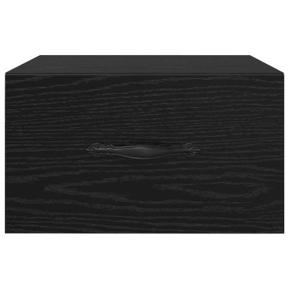 Нощен шкаф 2 pcs Черен дъб 35 x 35 x 20 см Инженерно дърво
