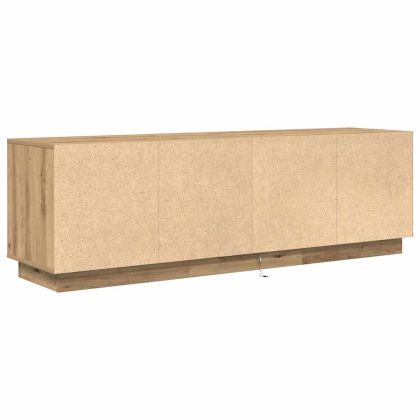 ТВ шкаф с LED светлини Artisan дъб 160,5x41x50 см