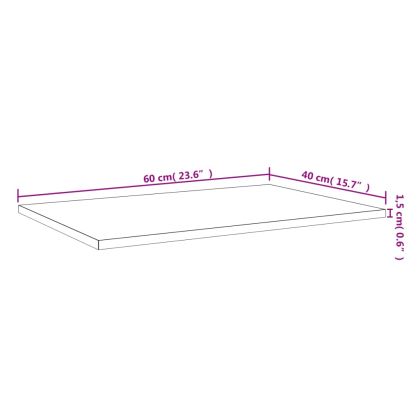 Стенни рафтове 4 бр опушен дъб 60x40x1,5 см инженерно дърво