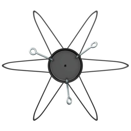 Статив за коледно дърво 1.73 Черно 50 х 50 х 15,5 см Стомана