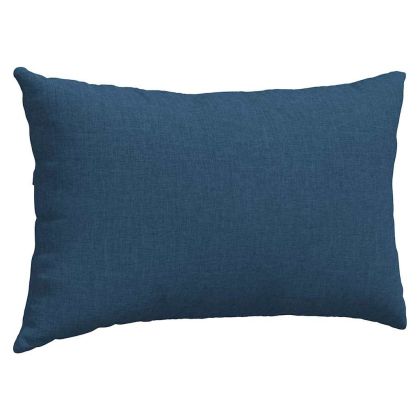 Диван възглавници 2 pcs Синьо 50 x 30 cm текстил