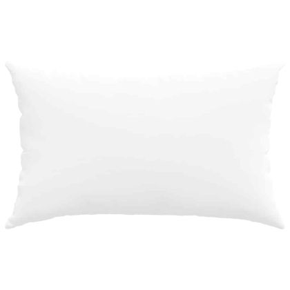 Диван възглавници 2 pcs Бяло 50 x 30 cm текстил