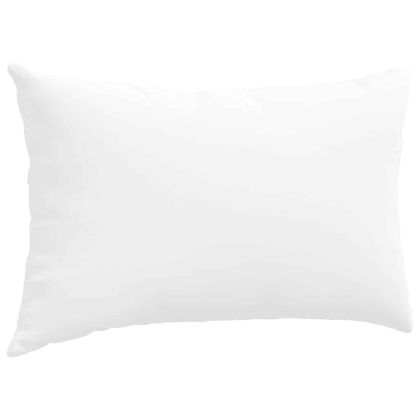 Диван възглавници 2 pcs Бяло 50 x 30 cm текстил
