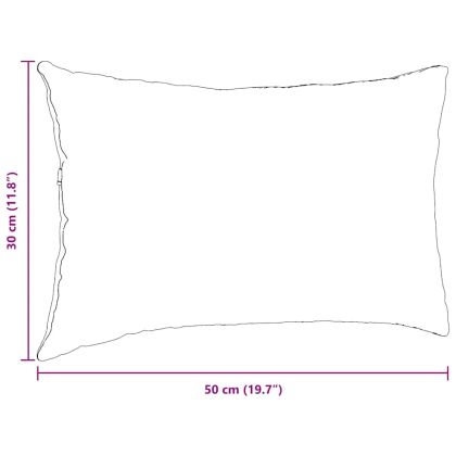 Диван възглавници 2 pcs Червено 50 x 30 cm текстил