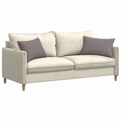 Диван възглавници 2 pcs Таупе 60 x 40 cm текстил