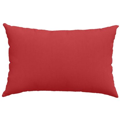 Диван възглавници 2 pcs Червено 60 x 40 cm текстил