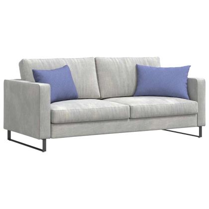 Диван възглавници 2 pcs Дънково син 60 x 40 cm текстил
