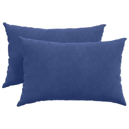 Диван възглавници 2 pcs Полицейско синьо 60 x 40 cm