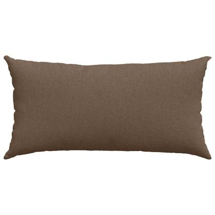 Диван възглавници 2 pcs Кафяво 80 x 40 cm текстил