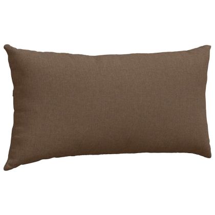 Диван възглавници 2 pcs Кафяво 80 x 40 cm текстил