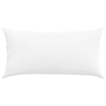 Диван възглавници 2 pcs Бяло 80 x 40 cm текстил