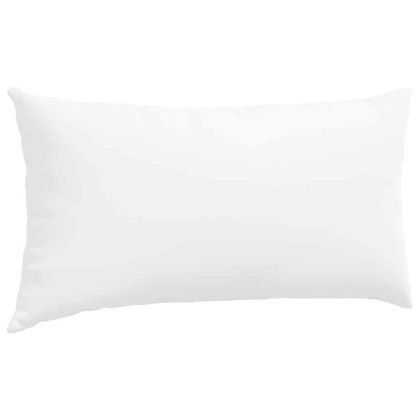 Диван възглавници 2 pcs Бяло 80 x 40 cm текстил