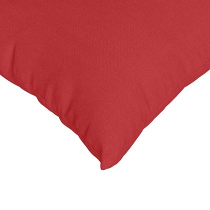 Диван възглавници 2 pcs Червено 80 x 40 cm текстил