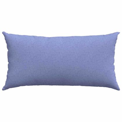 Диван възглавници 2 pcs Дънково син 80 x 40 cm текстил