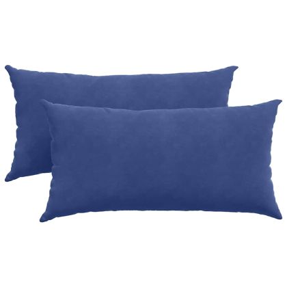 Диван възглавници 2 pcs Полицейско синьо 80 x 40 cm