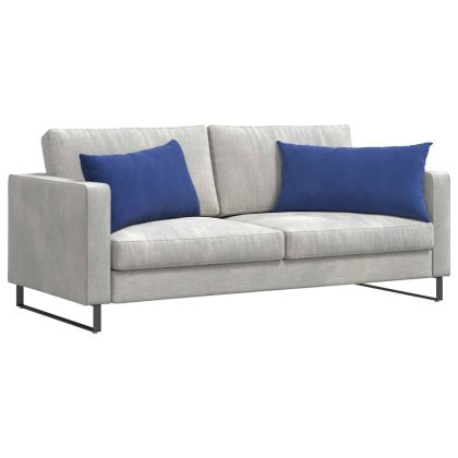 Диван възглавници 2 pcs Полицейско синьо 80 x 40 cm