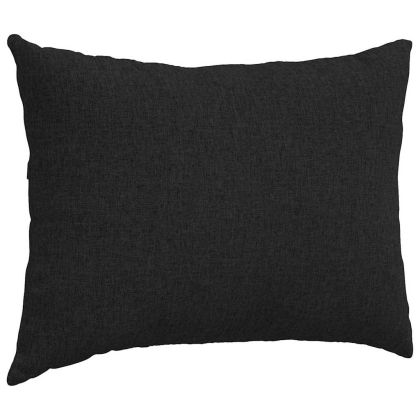 Диван възглавници 2 pcs Черно 70 x 50 cm текстил