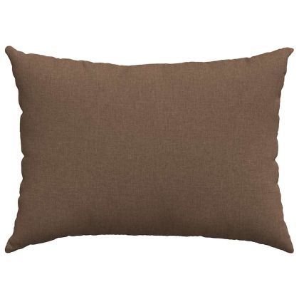 Диван възглавници 2 pcs Кафяво 70 x 50 cm текстил