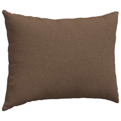 Диван възглавници 2 pcs Кафяво 70 x 50 cm текстил