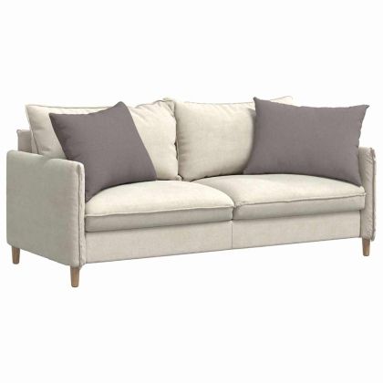 Диван възглавници 2 pcs Таупе 70 x 50 cm текстил