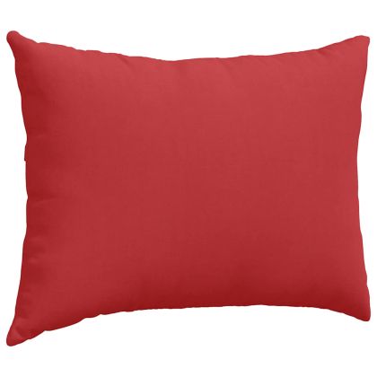 Диван възглавници 2 pcs Червено 70 x 50 cm текстил