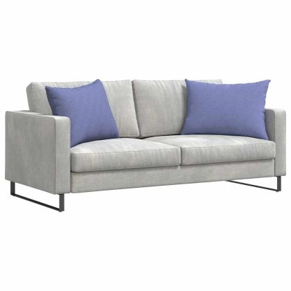 Диван възглавници 2 pcs Дънково син 70 x 50 cm текстил